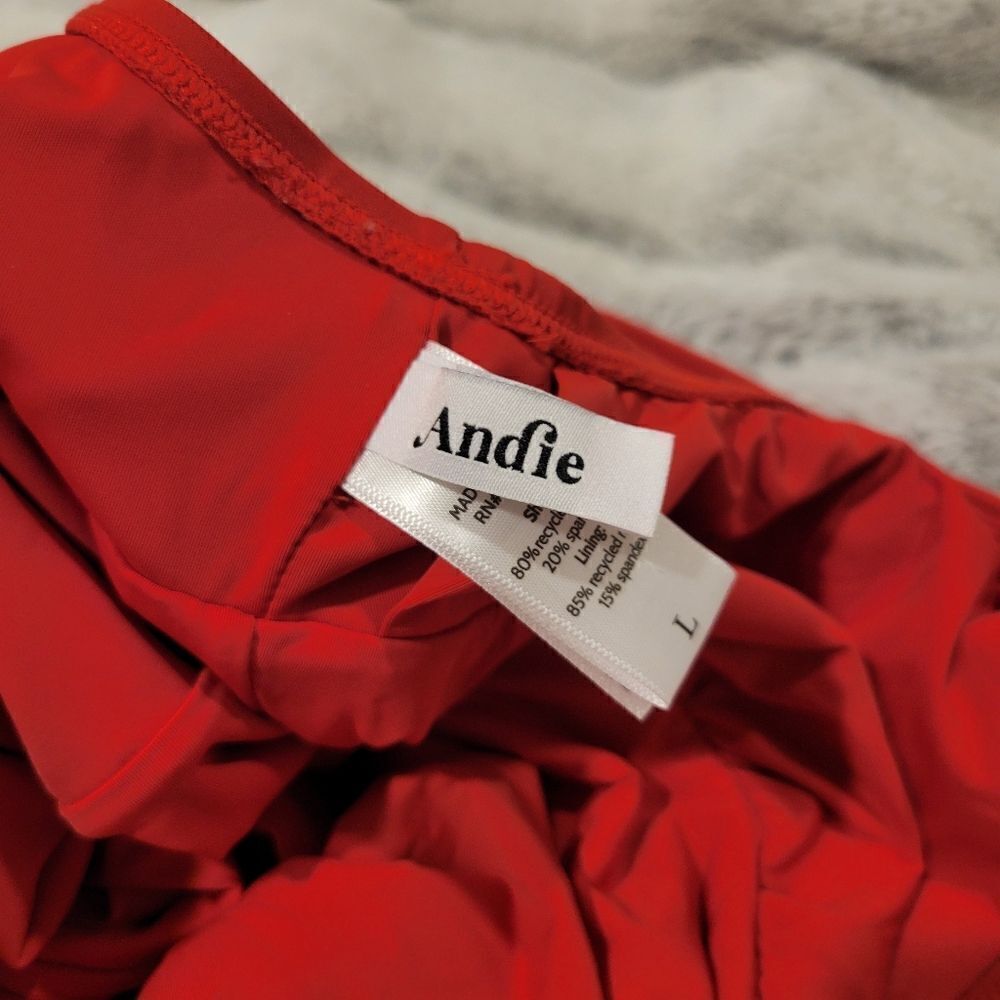 Andie The Mykonos One Piece. Cherry red, large - Picture 7 of 11